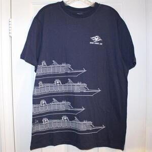 Sunset Cruise Line Navy Blue Short Sleeve Tee
